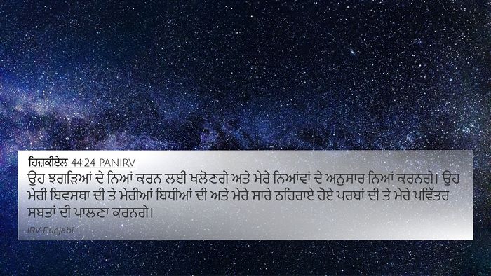 ਹਿਜ਼ਕੀਏਲ 44:24 PANIRV Bible Verse Image