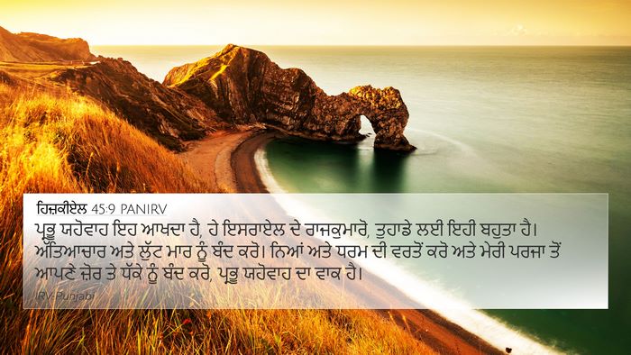 ਹਿਜ਼ਕੀਏਲ 45:9 PANIRV Bible Verse Image