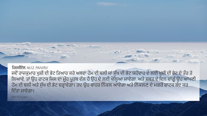 ਹਿਜ਼ਕੀਏਲ 46:12 PANIRV Bible Verse Image