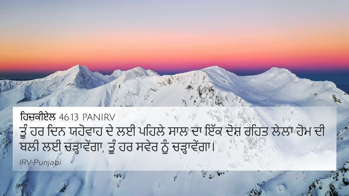 ਹਿਜ਼ਕੀਏਲ 46:13 PANIRV Bible Verse Image