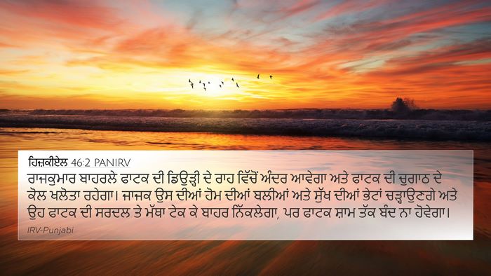 ਹਿਜ਼ਕੀਏਲ 46:2 PANIRV Bible Verse Image