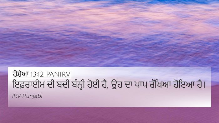 ਹੋਸ਼ੇਆ 13:12 PANIRV 4K Wallpaper - ਇਫ਼ਰਾਈਮ ਦੀ ਬਦੀ - 4K Wallpaper Bible Verse