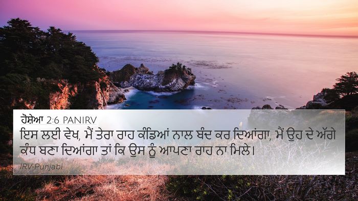 ਹੋਸ਼ੇਆ 2:6 PANIRV Bible Verse Image