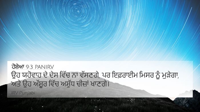 ਹੋਸ਼ੇਆ 9:3 PANIRV Bible Verse Image