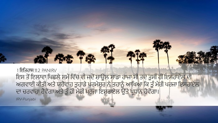 1 ਇਤਿਹਾਸ 11:2 PANIRV Bible Verse Image