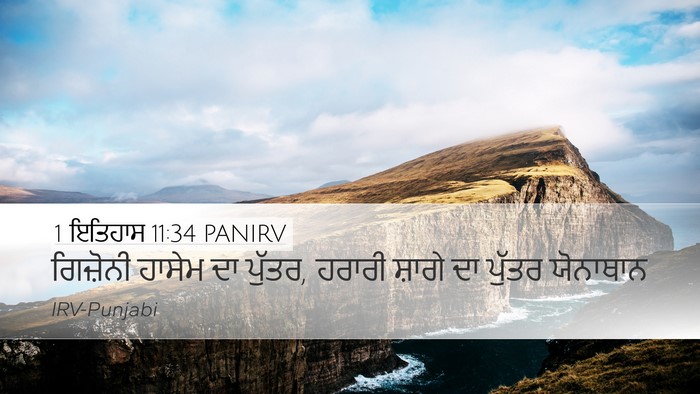 1 ਇਤਿਹਾਸ 11:34 PANIRV Bible Verse Image