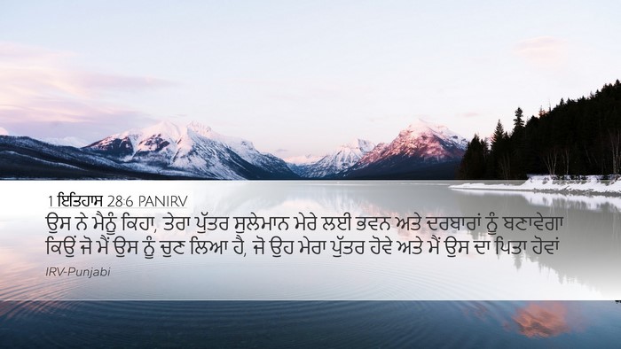 1 ਇਤਿਹਾਸ 28:6 PANIRV Bible Verse Image