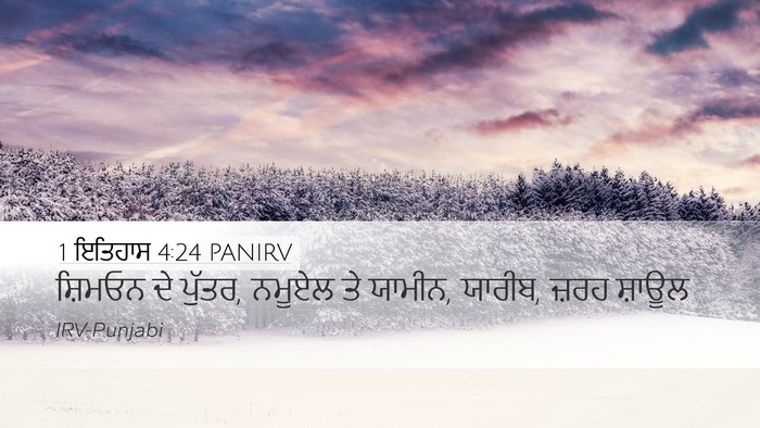 1 ਇਤਿਹਾਸ 4:24 PANIRV Bible Verse Image
