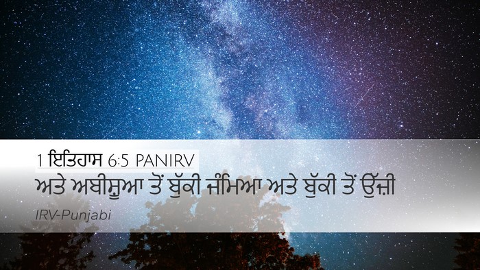 1 ਇਤਿਹਾਸ 6:5 PANIRV Desktop Wallpaper - ਅਤੇ ਅਬੀਸ਼ੂਆ ਤੋਂ - Desktop Bible Verse Wallpaper