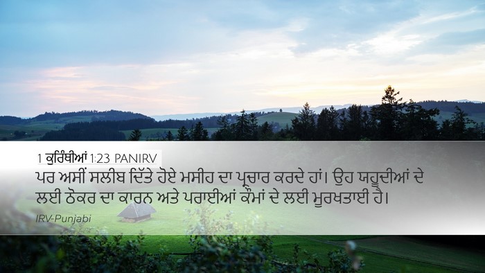 1 ਕੁਰਿੰਥੀਆਂ 1:23 PANIRV Bible Verse Image