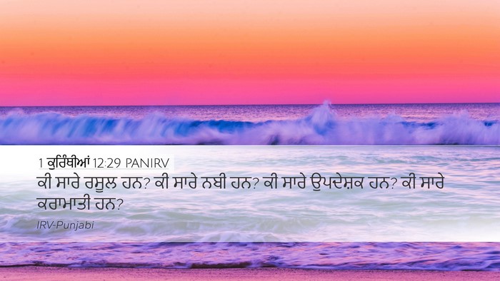 1 ਕੁਰਿੰਥੀਆਂ 12:29 PANIRV Bible Verse Image