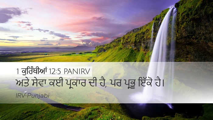 1 ਕੁਰਿੰਥੀਆਂ 12:5 PANIRV Bible Verse Image