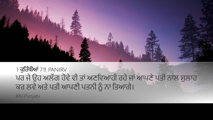 1 ਕੁਰਿੰਥੀਆਂ 7:11 PANIRV Bible Verse Image