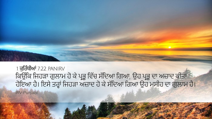1 ਕੁਰਿੰਥੀਆਂ 7:22 PANIRV Bible Verse Image