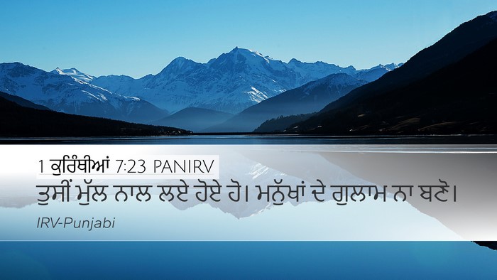 1 ਕੁਰਿੰਥੀਆਂ 7:23 PANIRV Bible Verse Image