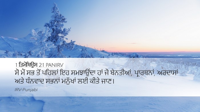 1 ਤਿਮੋਥਿਉਸ 2:1 PANIRV Bible Verse Image