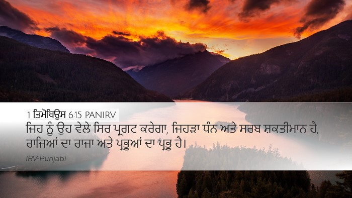 1 ਤਿਮੋਥਿਉਸ 6:15 PANIRV Bible Verse Image