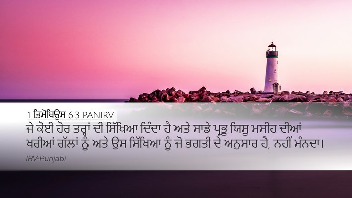 1 ਤਿਮੋਥਿਉਸ 6:3 PANIRV Bible Verse Image
