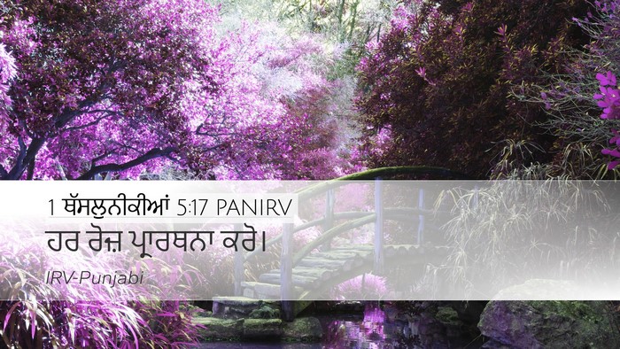 1 ਥੱਸਲੁਨੀਕੀਆਂ 5:17 PANIRV Bible Verse Image