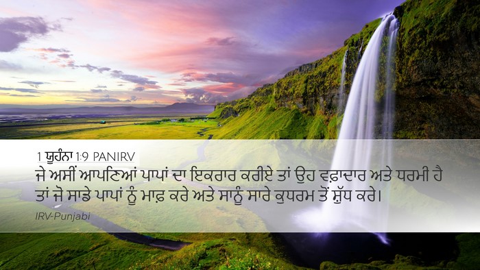 1 ਯੂਹੰਨਾ 1:9 PANIRV Bible Verse Image