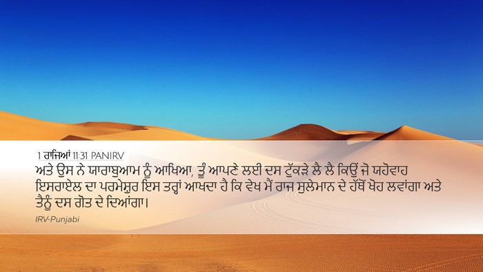 1 ਰਾਜਿਆਂ 11:31 PANIRV Bible Verse Image