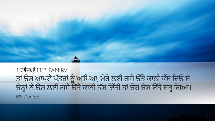 1 ਰਾਜਿਆਂ 13:13 PANIRV Bible Verse Image