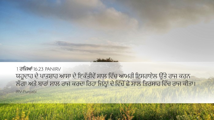 1 ਰਾਜਿਆਂ 16:23 PANIRV Bible Verse Image
