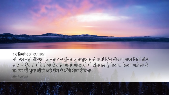 1 ਰਾਜਿਆਂ 16:31 PANIRV Bible Verse Image