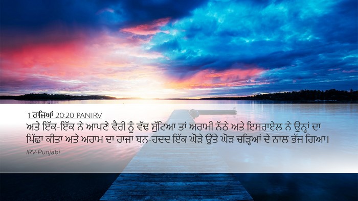 1 ਰਾਜਿਆਂ 20:20 PANIRV Bible Verse Image