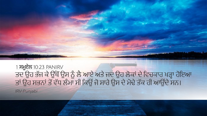1 ਸਮੂਏਲ 10:23 PANIRV Bible Verse Image