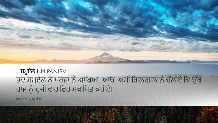 1 ਸਮੂਏਲ 11:14 PANIRV Bible Verse Image