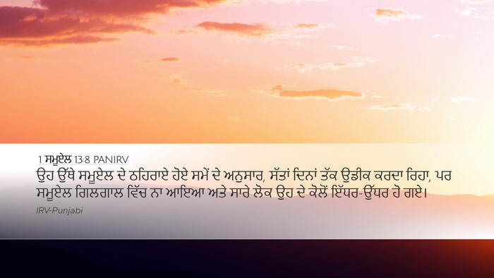 1 ਸਮੂਏਲ 13:8 PANIRV Bible Verse Image
