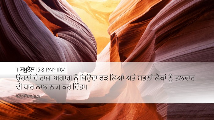 1 ਸਮੂਏਲ 15:8 PANIRV Bible Verse Image