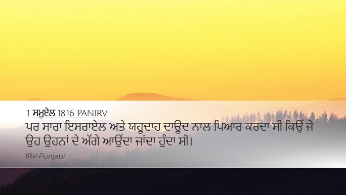 1 ਸਮੂਏਲ 18:16 PANIRV Bible Verse Image