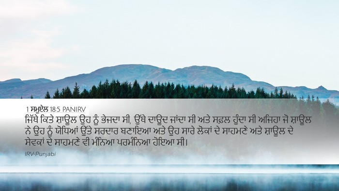 1 ਸਮੂਏਲ 18:5 PANIRV Bible Verse Image