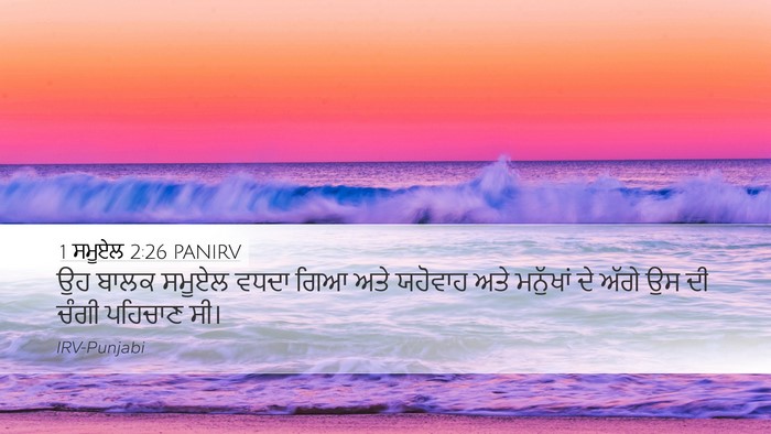 1 ਸਮੂਏਲ 2:26 PANIRV Bible Verse Image