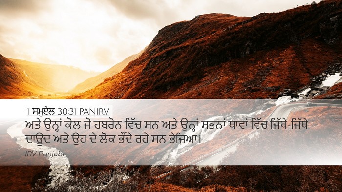 1 ਸਮੂਏਲ 30:31 PANIRV Desktop Wallpaper - ਅਤੇ ਉਨ੍ਹਾਂ ਕੋਲ ਜੋ - Desktop Bible Verse Wallpaper
