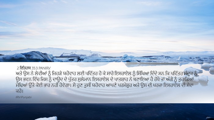 2 ਇਤਿਹਾਸ 35:3 PANIRV Bible Verse Image