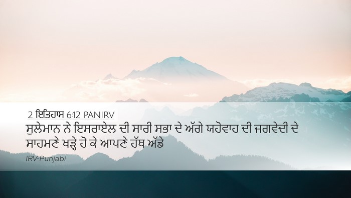 2 ਇਤਿਹਾਸ 6:12 PANIRV Bible Verse Image