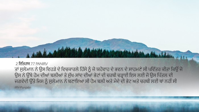 2 ਇਤਿਹਾਸ 7:7 PANIRV Desktop Wallpaper - ਤਾਂ ਸੁਲੇਮਾਨ ਨੇ ਉਸ - Desktop Bible Verse Wallpaper