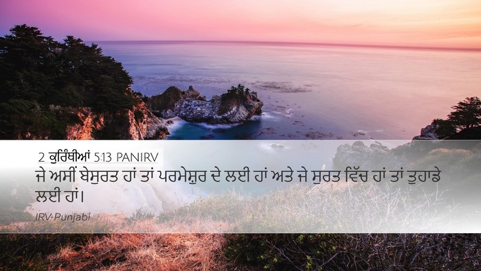 2 ਕੁਰਿੰਥੀਆਂ 5:13 PANIRV Bible Verse Image