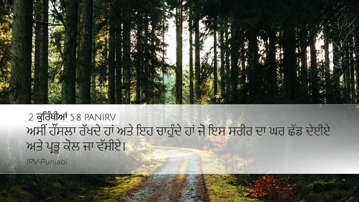 2 ਕੁਰਿੰਥੀਆਂ 5:8 PANIRV Bible Verse Image
