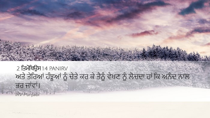 2 ਤਿਮੋਥਿਉਸ 1:4 PANIRV Bible Verse Image