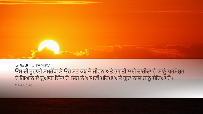 2 ਪਤਰਸ 1:3 PANIRV Bible Verse Image