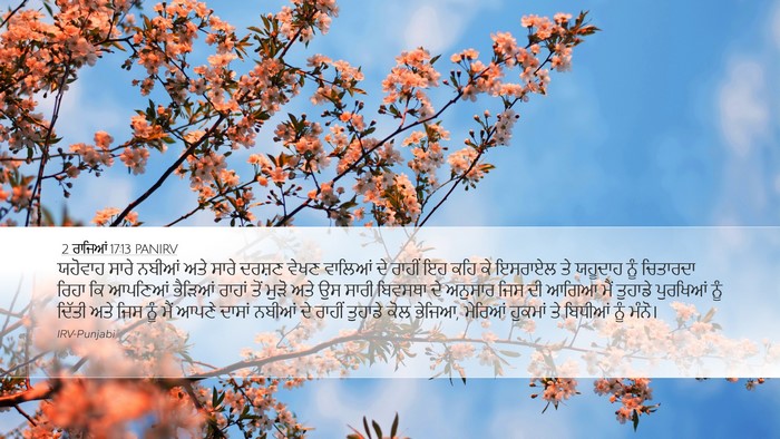 2 ਰਾਜਿਆਂ 17:13 PANIRV Bible Verse Image