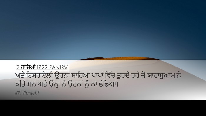 2 ਰਾਜਿਆਂ 17:22 PANIRV Bible Verse Image
