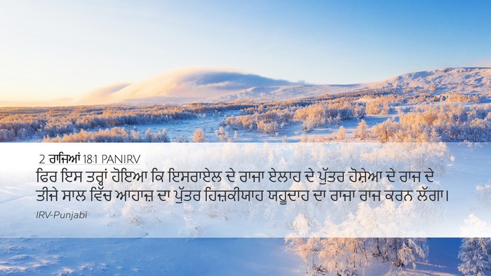2 ਰਾਜਿਆਂ 18:1 PANIRV Bible Verse Image