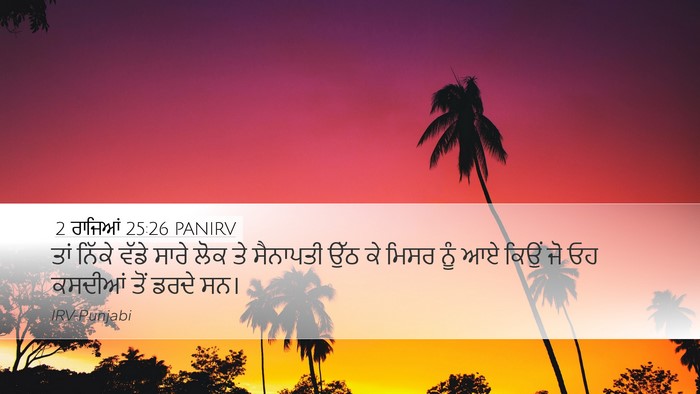 2 ਰਾਜਿਆਂ 25:26 PANIRV Bible Verse Image