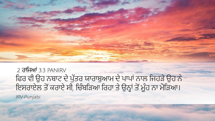2 ਰਾਜਿਆਂ 3:3 PANIRV Desktop Wallpaper - ਫਿਰ ਵੀ ਉਹ ਨਬਾਟ ਦੇ - Desktop Bible Verse Wallpaper