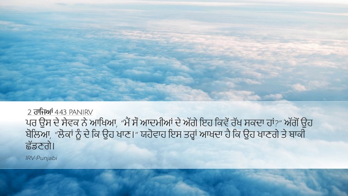 2 ਰਾਜਿਆਂ 4:43 PANIRV Bible Verse Image